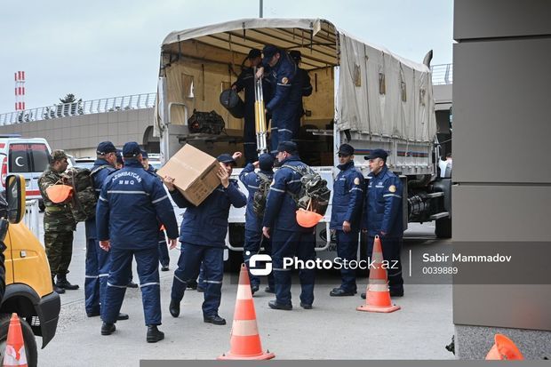 FHN   in 370 nəfərdən ibarət çevik xilasetmə qüvvələri qardaş ölkəyə yola düşüb