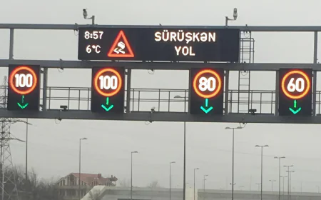 Bu yolda sürət həddi endirildi