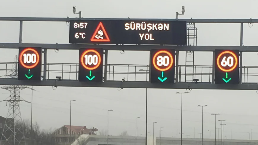 Bu yolda sürət həddi endirildi