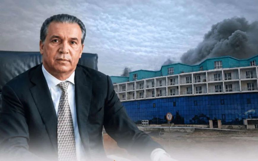 Bazarı bağlandı, oteli yandı –