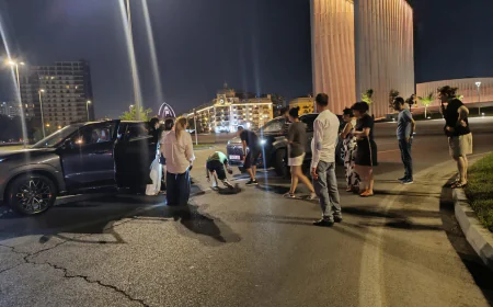 Xətaidə iki "Changan" toqquşub