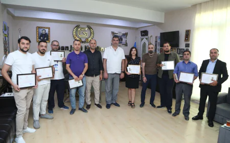 "Ganjavi Holding" jurnalistləri peşə bayramı münasibətilə təbrik edib -