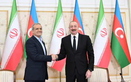 İlham Əliyev Məsud Pezeşkiana təşəkkürünü çatdırdı