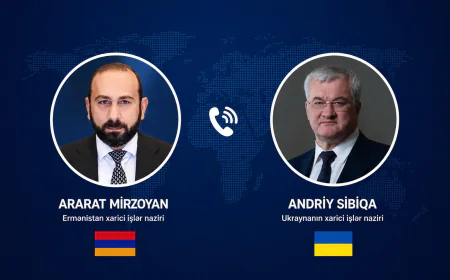 Ermənistan və Ukrayna XİN rəhbərləri arasında telefon danışığı olub