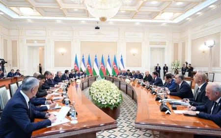 İlham Əliyev və Şavkat Mirziyoyev Daşkənddə bir araya gəldi – ALİ DÖVLƏTLƏRARASI ŞURANIN İCLASI-