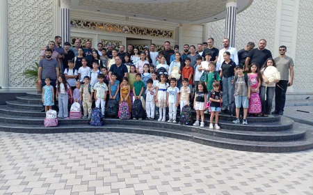 Mingəçevirli gənc qazilərdən Vətən müharibəsi iştirakçılarının övladlarına dəstək-