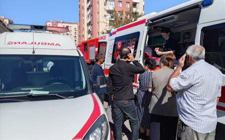 Mingəçevirdə 9 mərtəbəli binada yanğın -