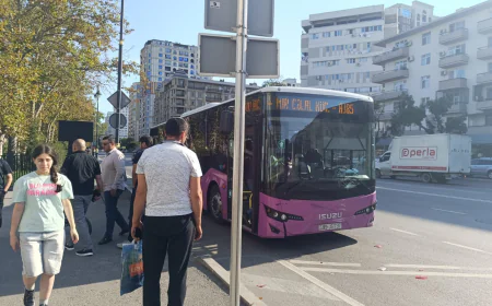 Pik saatlarda ictimai nəqliyyatda sıxlıq artır: