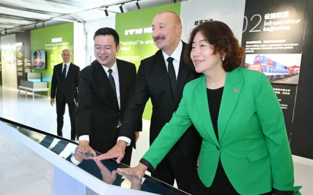 “Qobustan” Günəş Elektrik Stansiyası istifadəyə verildi – İlham Əliyev açılışda-