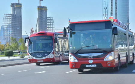 Bakıda dörd avtobus marşrutunun hərəkət sxemi dəyişdirildi