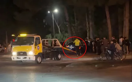 Sumqayıtın mərkəzində iki avtomobil toqquşdu: