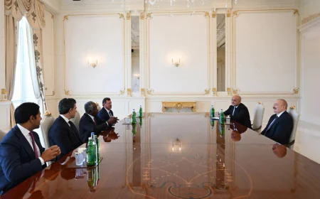İlham Əliyev “Global Infrastructure Partners” şirkətinin rəhbərini qəbul edib-