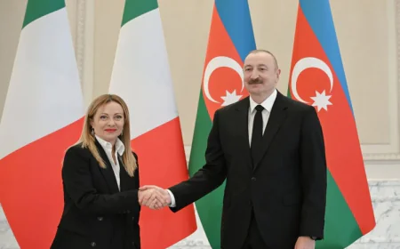 Meloni: "Azərbaycan Prezidenti İlham Əliyevə təşəkkür edirəm"