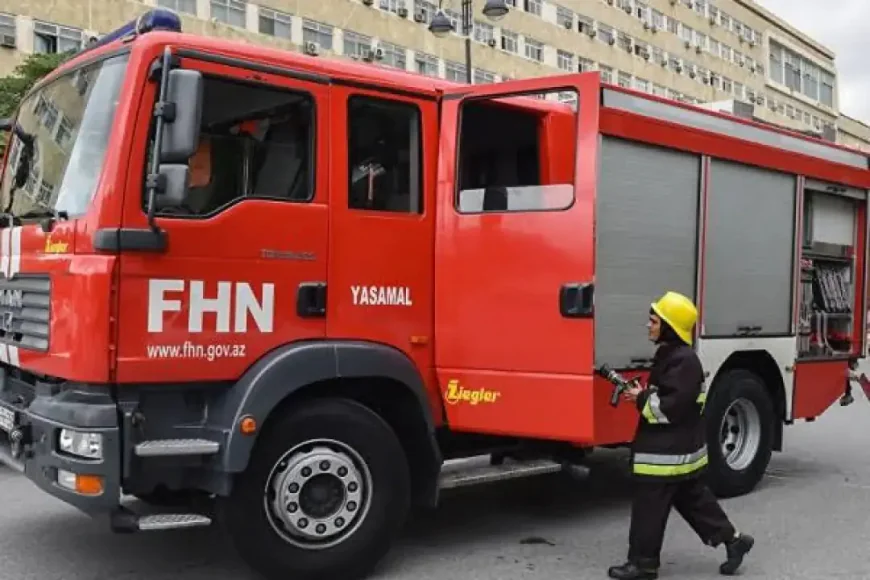 Balaxanı Sənaye Parkında güclü yanğın -