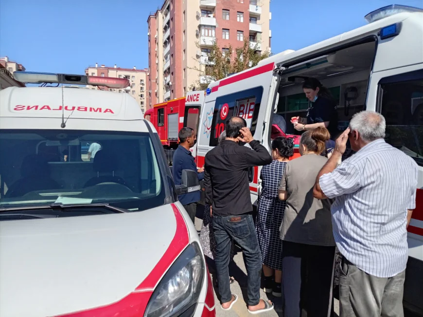Mingəçevirdə 9 mərtəbəli binada yanğın -