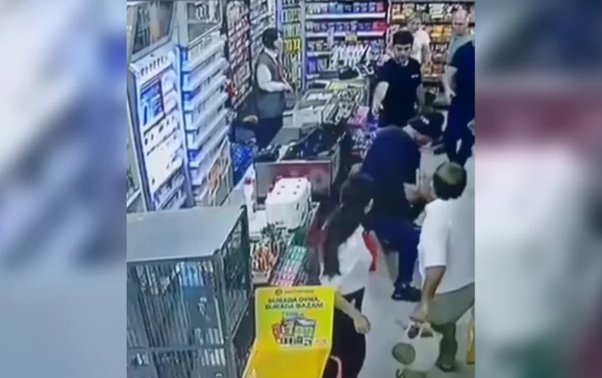 Arvadını hamının gözü qarşısında döymüşdü -
