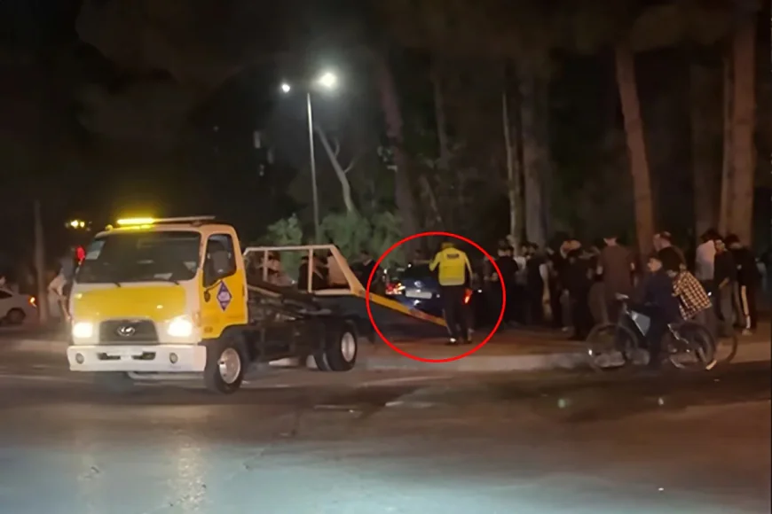 Sumqayıtın mərkəzində iki avtomobil toqquşdu: