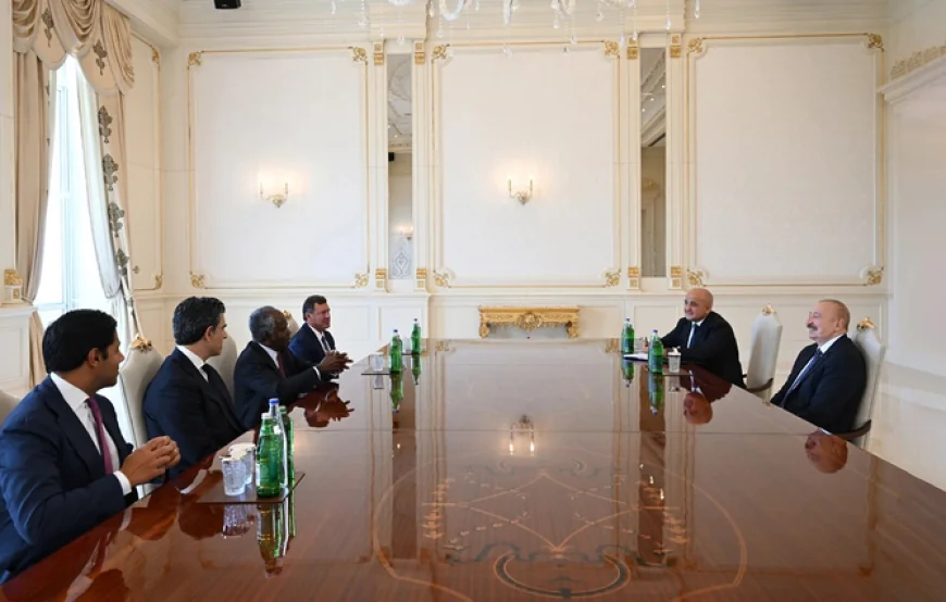 İlham Əliyev “Global Infrastructure Partners” şirkətinin rəhbərini qəbul edib-