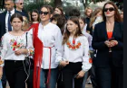 Alyona Əliyeva müharibədən zərər çəkmiş ukraynalı uşaqlarla bir arada olub-