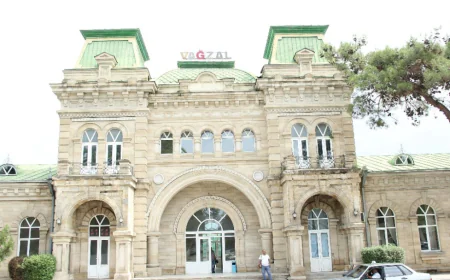 124 illik Xaçmaz vağzalı yeniləndi – binanın təmiri başa çatdı-