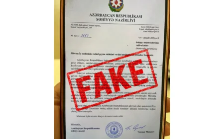 Hicabla bağlı yayılan sənəd saxtadır – Nazirlikdən və Media və Yayım Şurasından birgə açıqlama