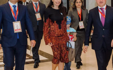 Leyla Əliyeva Səmərqənddə keçirilən beynəlxalq sammitdən paylaşım etdi-