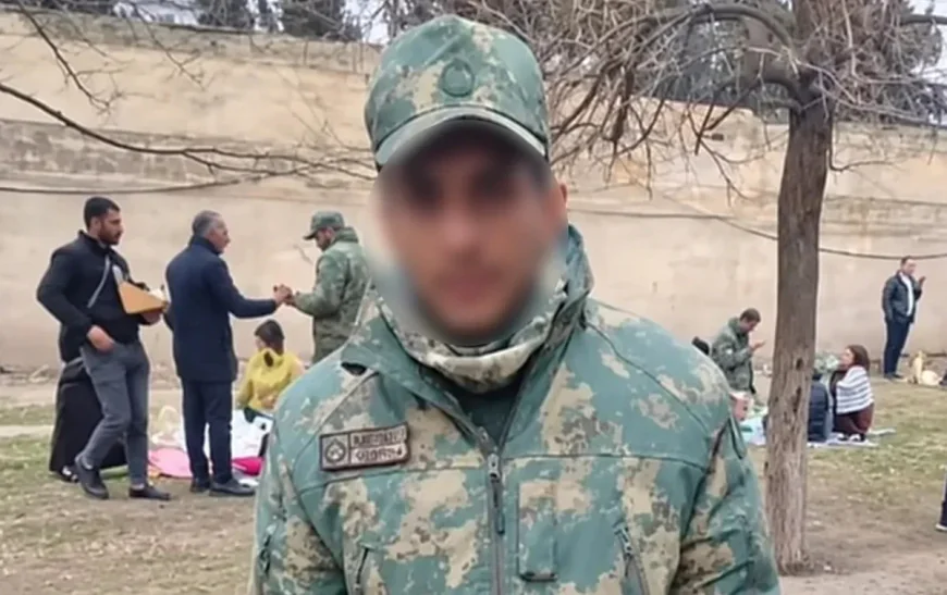 Sərhədi keçən əsgərimizə görə -