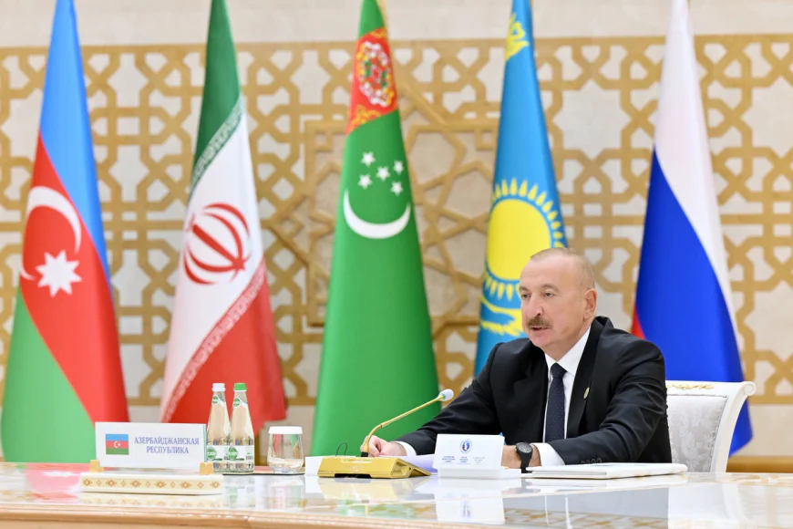 İlham Əliyev Xəzərin gələcəyi ilə bağlı danışdı: Bu, bütün sahilyanı ölkələrin ortaq məsuliyyətidir