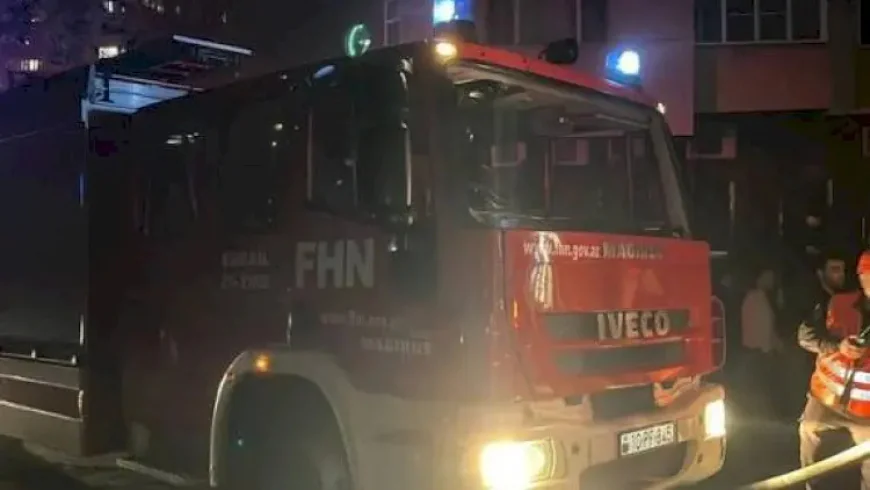 Bakıda GÜCLÜ YANĞIN BAŞLADI