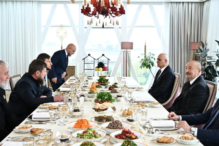 Prezident İlham Əliyev Ramzan Kadırovla bir araya gəldi — Birgə nahar etdilər-
